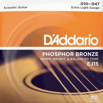 Juego de cuerdas Daddario EJ15 para Guitarra Acústica