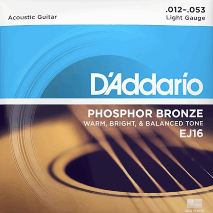 Juego de cuerdas Daddario EJ16 para Guitarra Acústica