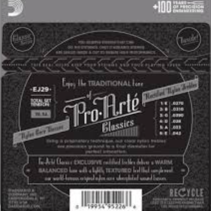 Juego de cuerdas Daddario EJ29 para Guitarra Clásica 1