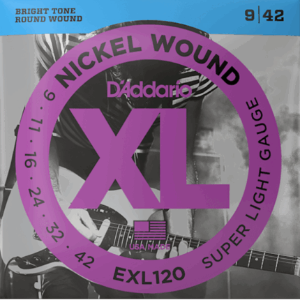 Juego de cuerdas Daddario EXL120 para Guitarra Electrica