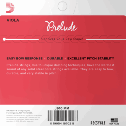Juego de cuerdas Daddario J910 MM para Viola 1