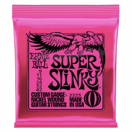 Juego de cuerdas Ernie Ball Super Slinky para Guitarra Electrica